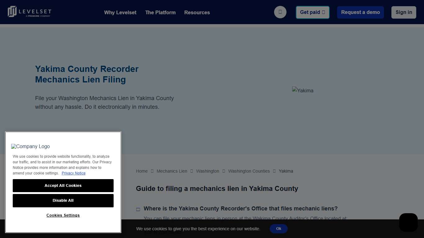 Yakima County Recorder Levelset