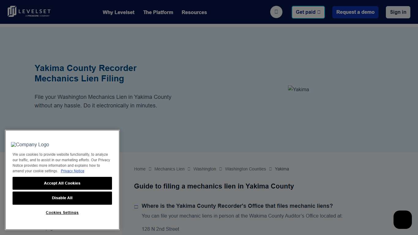 Yakima County Recorder Levelset